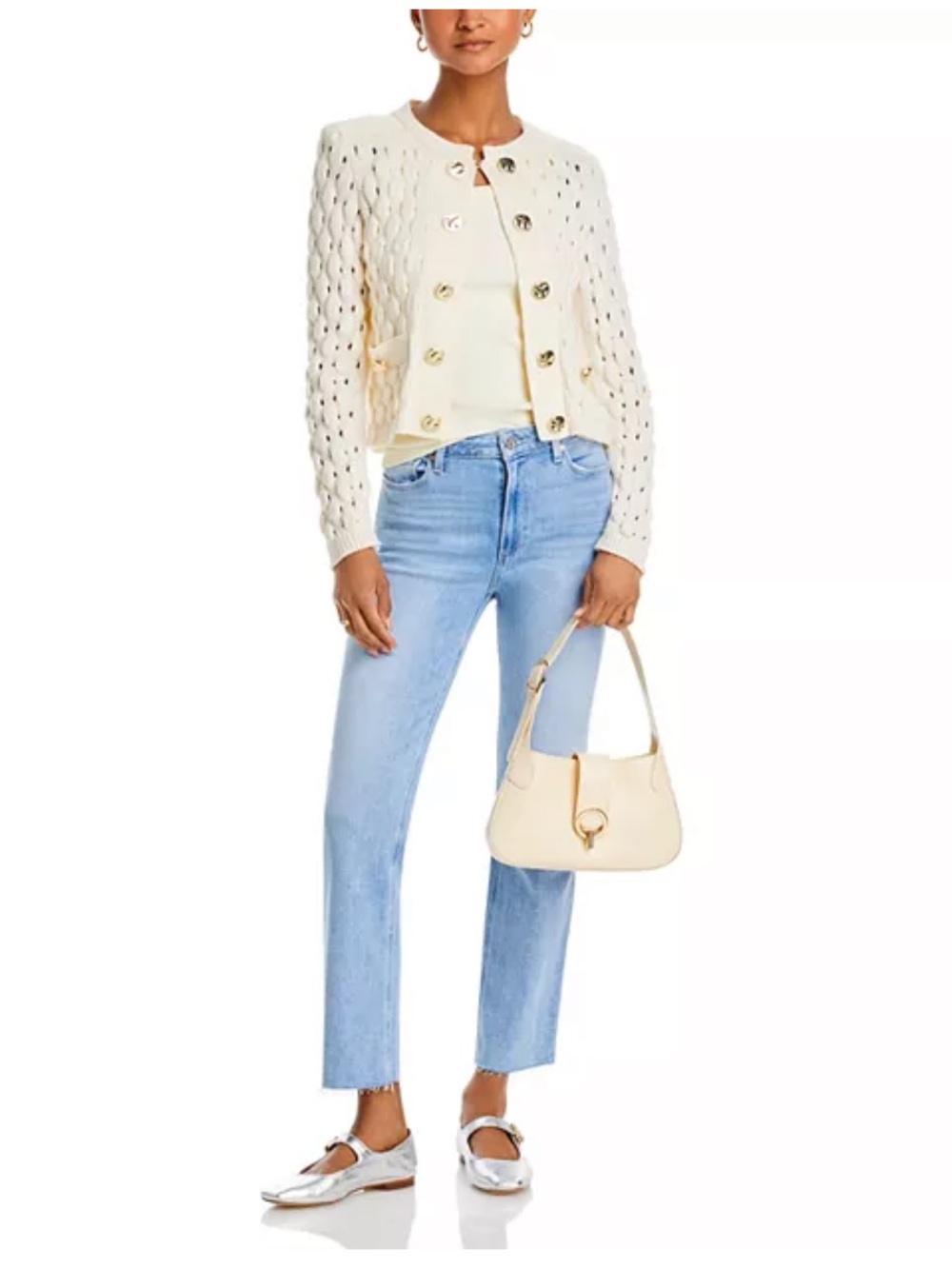 PAIGE Cindy Park Ave Light Blue High-Rise Straight Jeans size 27